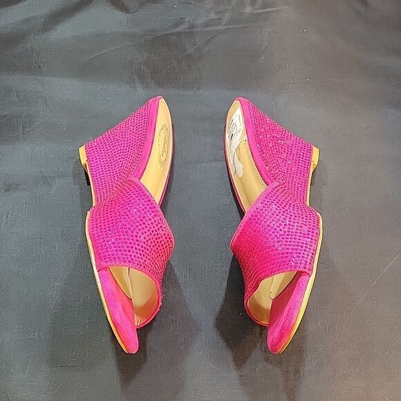 BRAND NEW ATALINA STUDDED EMBELLISHMENTS OPEN TOE SLIP-ON WOMEN"S SANDAL - Picture 13 of 16